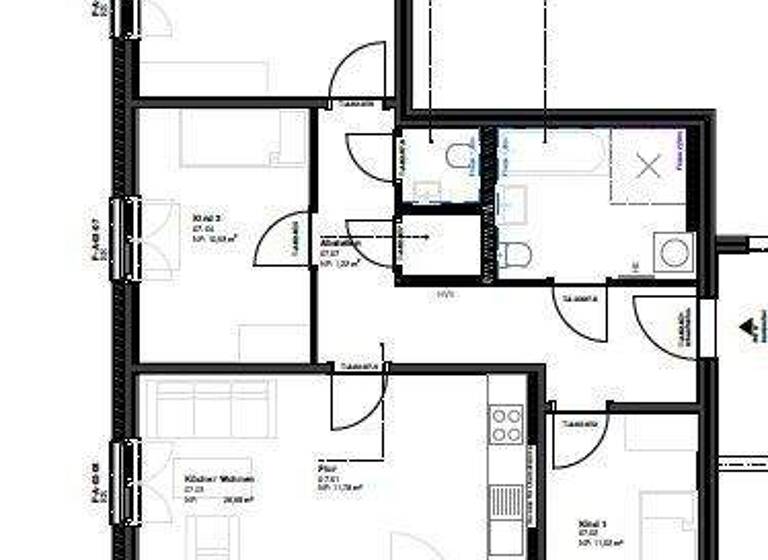 Wohnung zur Miete 1.396 € 4 Zimmer 87,3 m² 2. Geschoss frei ab 01.08.2026 Trachauer Straße 29 Mickten Dresden 01139