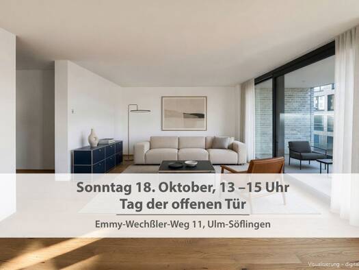 Wohnung zum Kauf - Erstbezug provisionsfrei 990.000 € 4 Zimmer 130,4 m² 2. Geschoss Söflingen Ulm 89077
