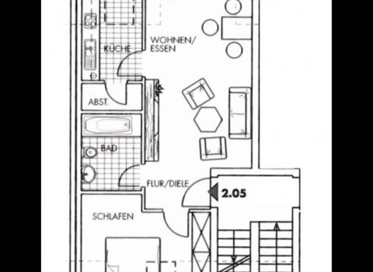 Wohnung zum Kauf 92.000 € 2 Zimmer 50,9 m²<br/>Wohnfläche Dachgeschoss, 2.<br/>Geschoss Schkeuditz Schkeuditz 04435