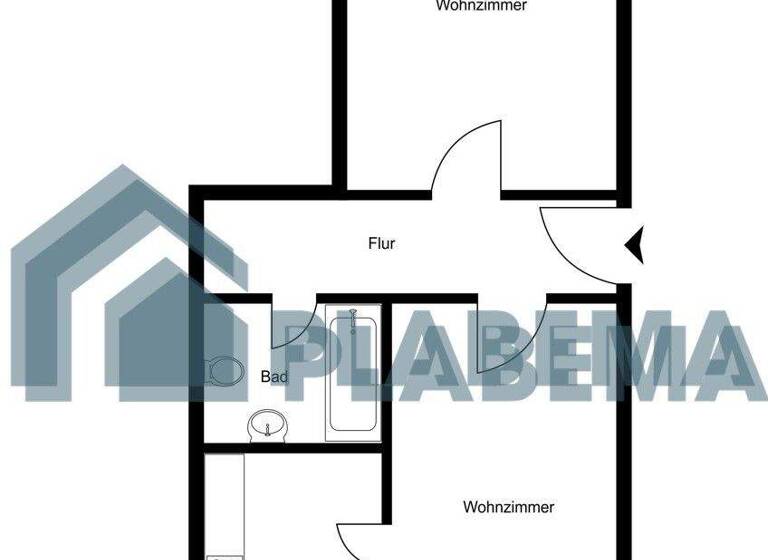 Wohnung zur Miete 431 € 2 Zimmer 46,8 m² 4. Geschoss Großer Dreesch Schwerin 19061
