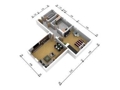 Wohnung zur Miete 485 € 2 Zimmer 71 m² 2. Geschoss Zinnaer Vorstadt 1 Jüterbog Jüterbog 14913