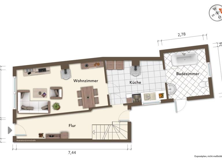Doppelhaushälfte zum Kauf 3 Zimmer 90 m² 304 m² Grundstück Rastenberg 99636