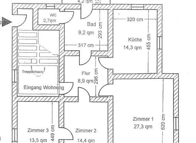 Wohnung zur Miete 830 € 3 Zimmer 92,4 m²<br/>Wohnfläche 1.<br/>Geschoss Radebeul 01445