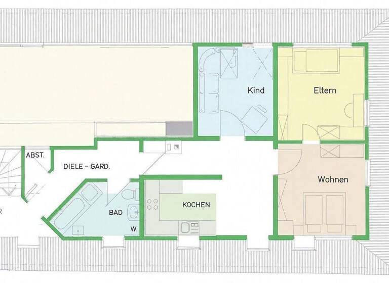 Wohnung zur Miete 675 € 2 Zimmer 84 m² frei ab sofort Weinstr. 31 a Kallstadt , Pfalz 67169
