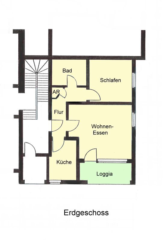 Wohnung zur Miete 450 € 2 Zimmer 56,2 m²<br/>Wohnfläche Bad Oeynhausen Bad Oeynhausen 32545