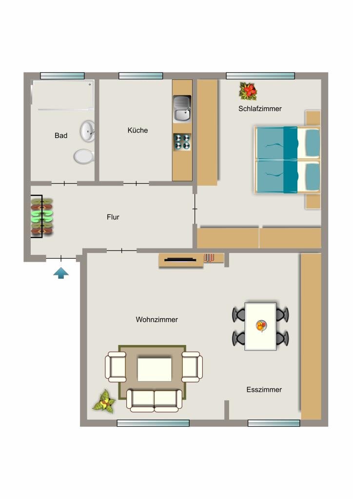 Wohnung zur Miete 488 € 2,5 Zimmer 53 m²<br/>Wohnfläche 1.<br/>Geschoss 16.12.2024<br/>Verfügbarkeit Salzburger Straße 34 Hillerheide Recklinghausen 45659