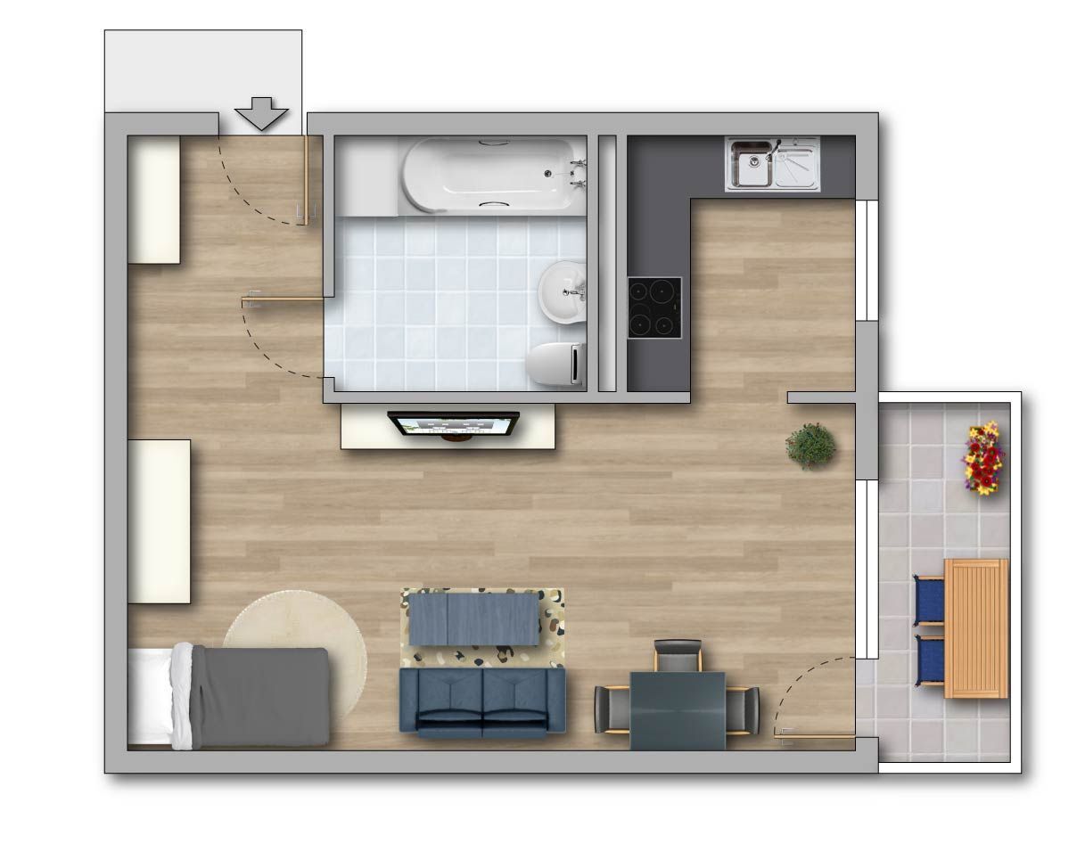 Wohnung zur Miete 254 € 1 Zimmer 33,9 m²<br/>Wohnfläche 2.<br/>Geschoss 01.12.2024<br/>Verfügbarkeit Rennebogen 37 Sternbogen Magdeburg 39130