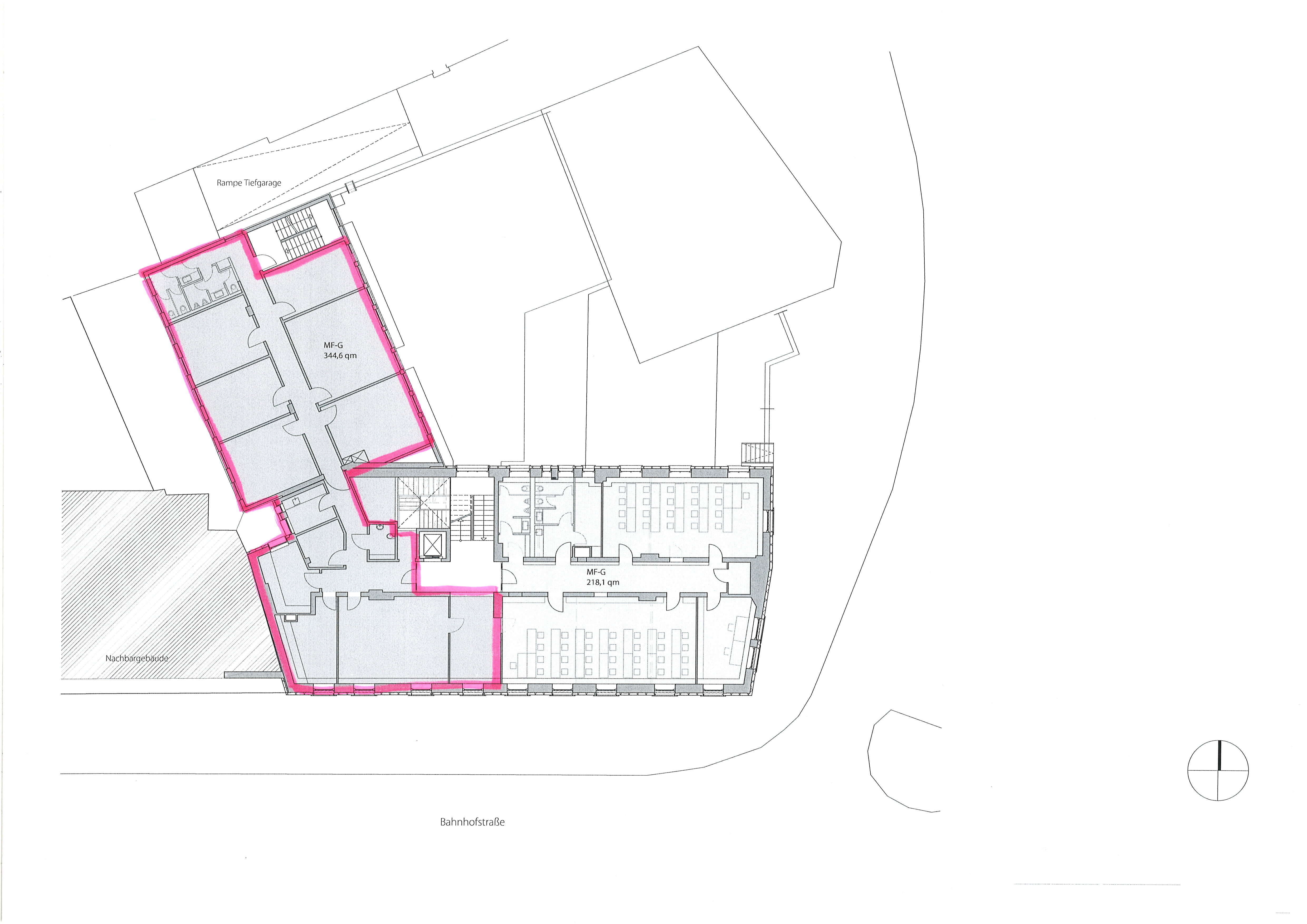 Bürofläche zur Miete provisionsfrei 12,40 € 12 Zimmer 315 m²<br/>Bürofläche Haidenhof Nord Passau 94032