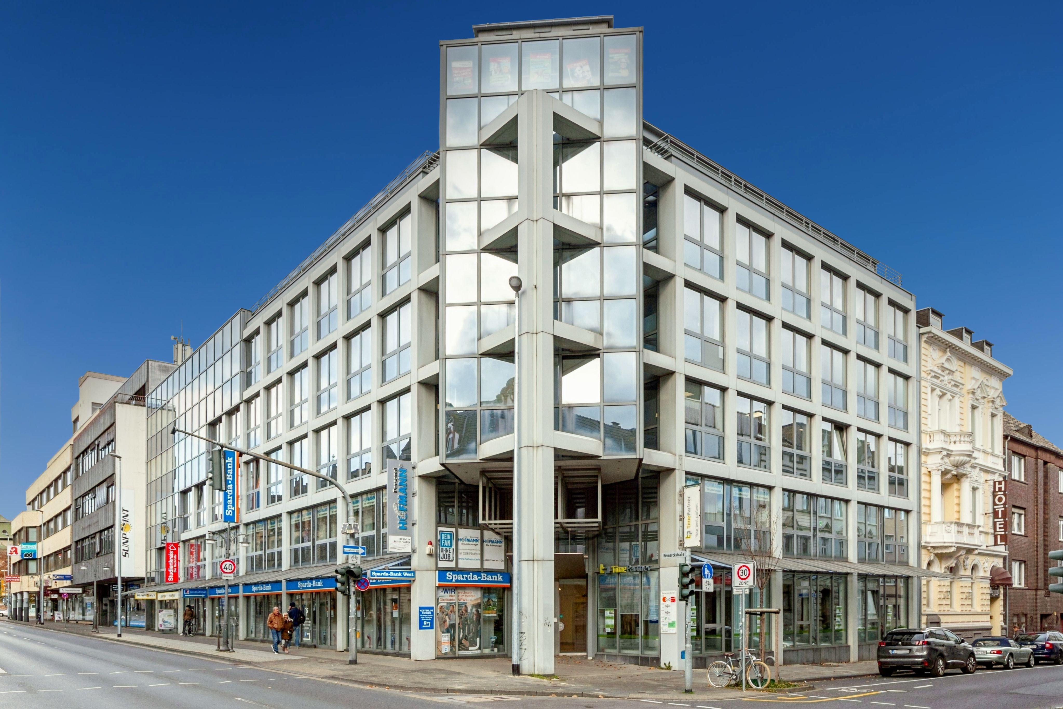 Bürofläche zur Miete provisionsfrei 50 m²<br/>Bürofläche von 8 m² bis 50 m²<br/>Teilbarkeit 3. und 4. Etage, Bismarckstraße 100 Gladbach Mönchengladbach 41061