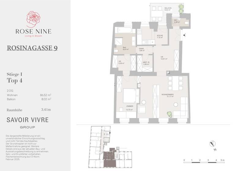 Wohnung zum Kauf - Erstbezug 550.000 € 2 Zimmer 86,5 m² 2. Geschoss Wien 1150