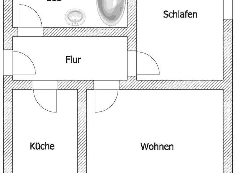 Wohnung zur Miete 271 € 2 Zimmer 49,3 m²<br/>Wohnfläche 1.<br/>Geschoss ab sofort<br/>Verfügbarkeit Oschatzer Str. 6 Strehla Strehla 01616
