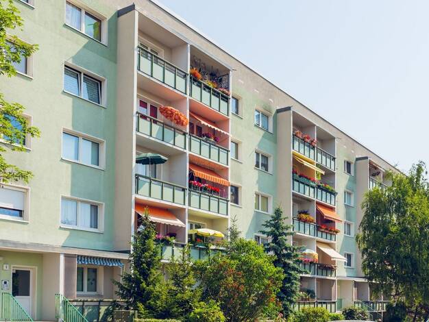 Wohnung zur Miete 342 € 3 Zimmer 60,9 m² 4. Geschoss Ludwig-Bethcke-Straße 1 Silberhöhe Halle (Saale) 06132