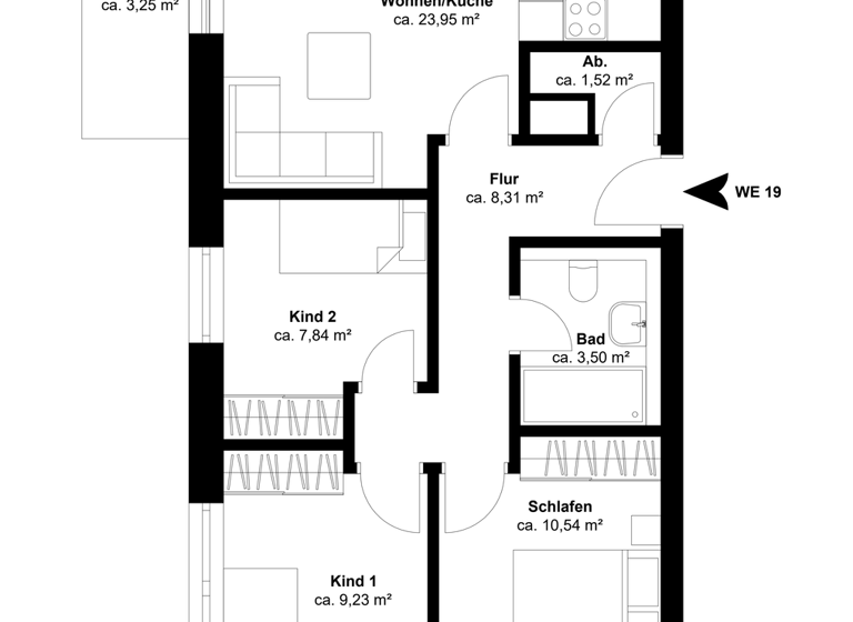 Wohnung zum Kauf - Erstbezug 499.000 € 3,5 Zimmer 70,4 m² 2. Geschoss Heiligenhafen 23774