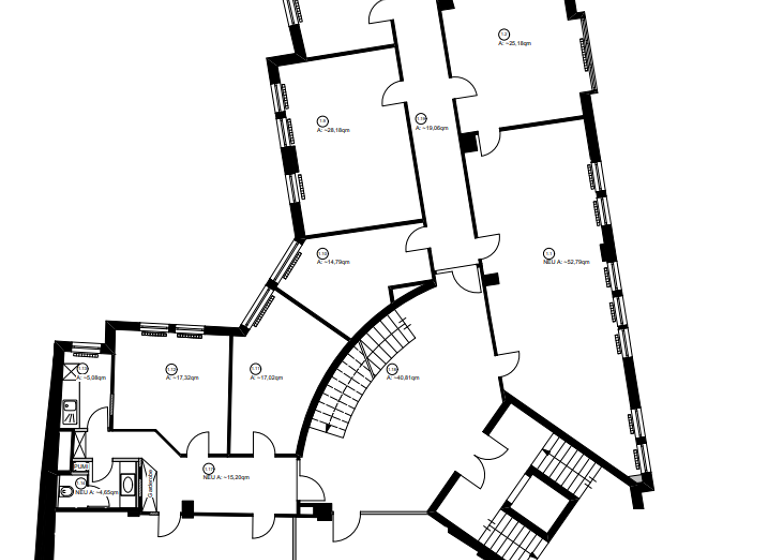 Bürofläche zur Miete provisionsfrei 3.990 € 351 m² Bürofläche Am Bach 1B Innenstadt Bielefeld 33602