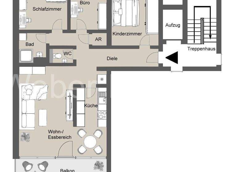 Wohnung zum Kauf 250.000 € 4 Zimmer 101 m² Bockenberg Bergisch Gladbach / Bensberg 51429
