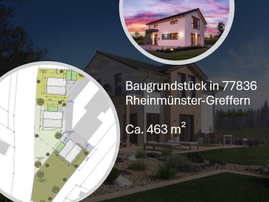 Grundstück zum Kauf provisionsfrei 188.804 € 465 m² Grundstück Greffern Rheinmünster 77836