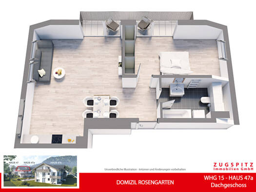 Wohnung zum Kauf - Erstbezug 564.000 € 2 Zimmer 52,5 m² EG Garmisch Garmisch-Partenkirchen 82467