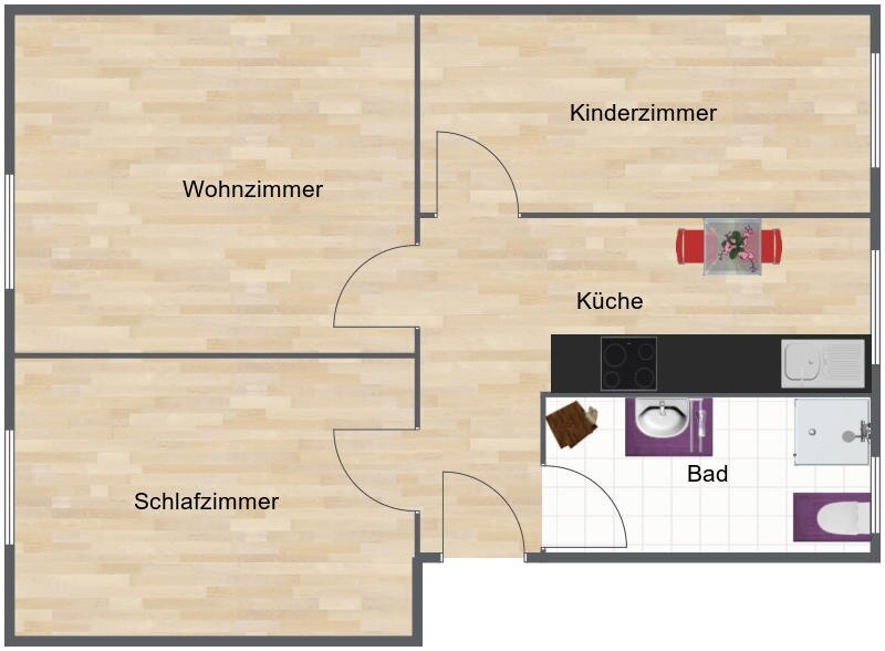 Wohnung zur Miete 416 € 3 Zimmer 53 m²<br/>Wohnfläche EG<br/>Geschoss Hellgraben 26 Aschersleben Aschersleben 06449