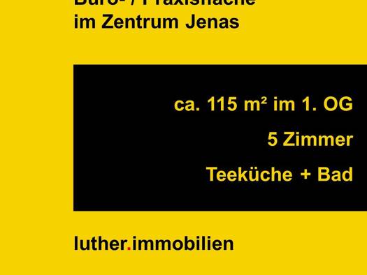 Bürofläche zur Miete 1.150 € 5 Zimmer 115 m² Bürofläche Zentrum Jena 07743