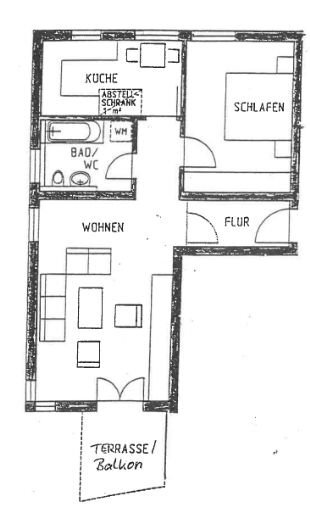 Wohnung zum Kauf 78.000 € 2 Zimmer 62,3 m²<br/>Wohnfläche 1.<br/>Geschoss Vielau Reinsdorf 08141