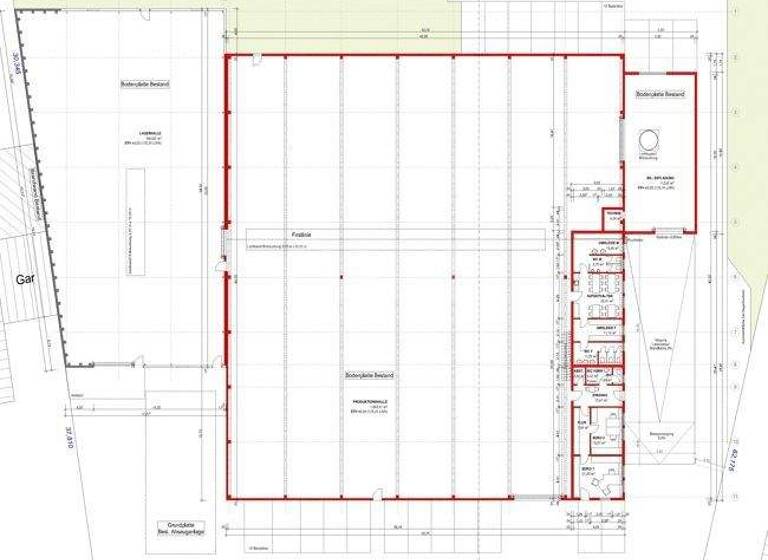 Lagerhalle zur Miete - Erstbezug 2.307,1 m² Lagerfläche Lauffen an Neckar 74348