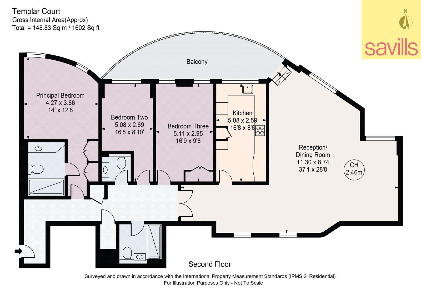 Wohnung zum Kauf provisionsfrei 2.083.369 € 4 Zimmer 148,8 m²<br/>Wohnfläche ST JOHN'S WOOD ROAD 43 City of Westminster NW8 8QJ