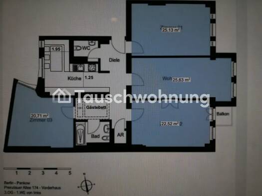 Wohnung zur Miete Tauschwohnung 1.500 € 4 Zimmer 120 m² Französisch Buchholz Berlin 10409