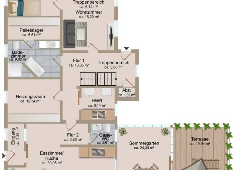 Einfamilienhaus zum Kauf 499.000 € 8 Zimmer 233,6 m² 1.843 m² Grundstück Dorfring 13c Klein-Weißandt Weißandt-Gölzau 06369