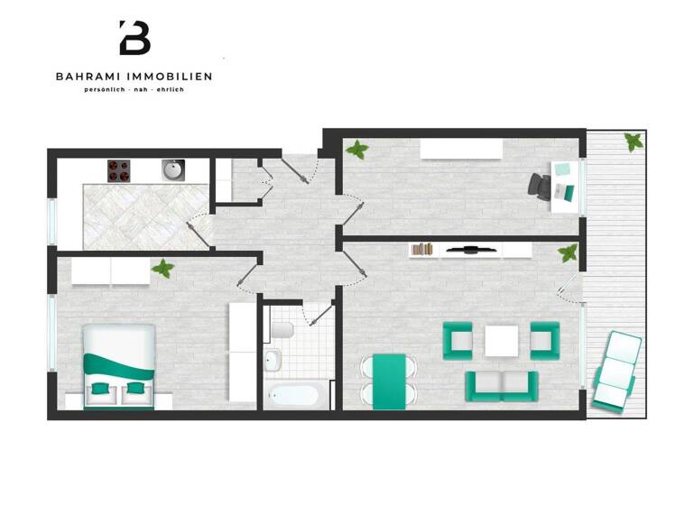 Wohnung zum Kauf 265.000 € 2,5 Zimmer 66 m² EG Rahlstedt Hamburg 22145