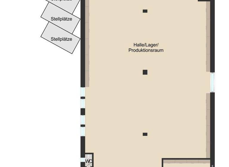 Lagerhalle zur Miete 1.785 € 450 m² Lagerfläche Bergham Nittenau 93149