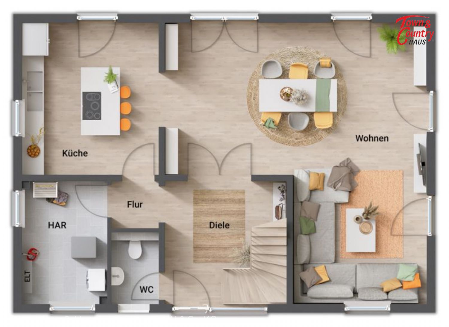 Einfamilienhaus zum Kauf provisionsfrei 408.832 € 4 Zimmer 152,6 m²<br/>Wohnfläche 848 m²<br/>Grundstück Neuberend 24879