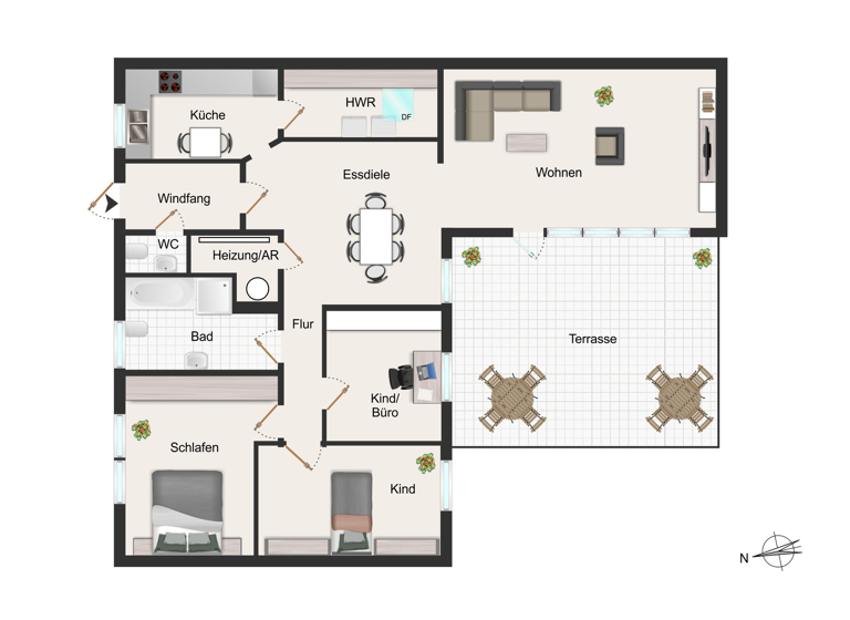 Bungalow zum Kauf 385.000 € 4 Zimmer 118 m² 481 m² Grundstück Mürwik Flensburg 24944