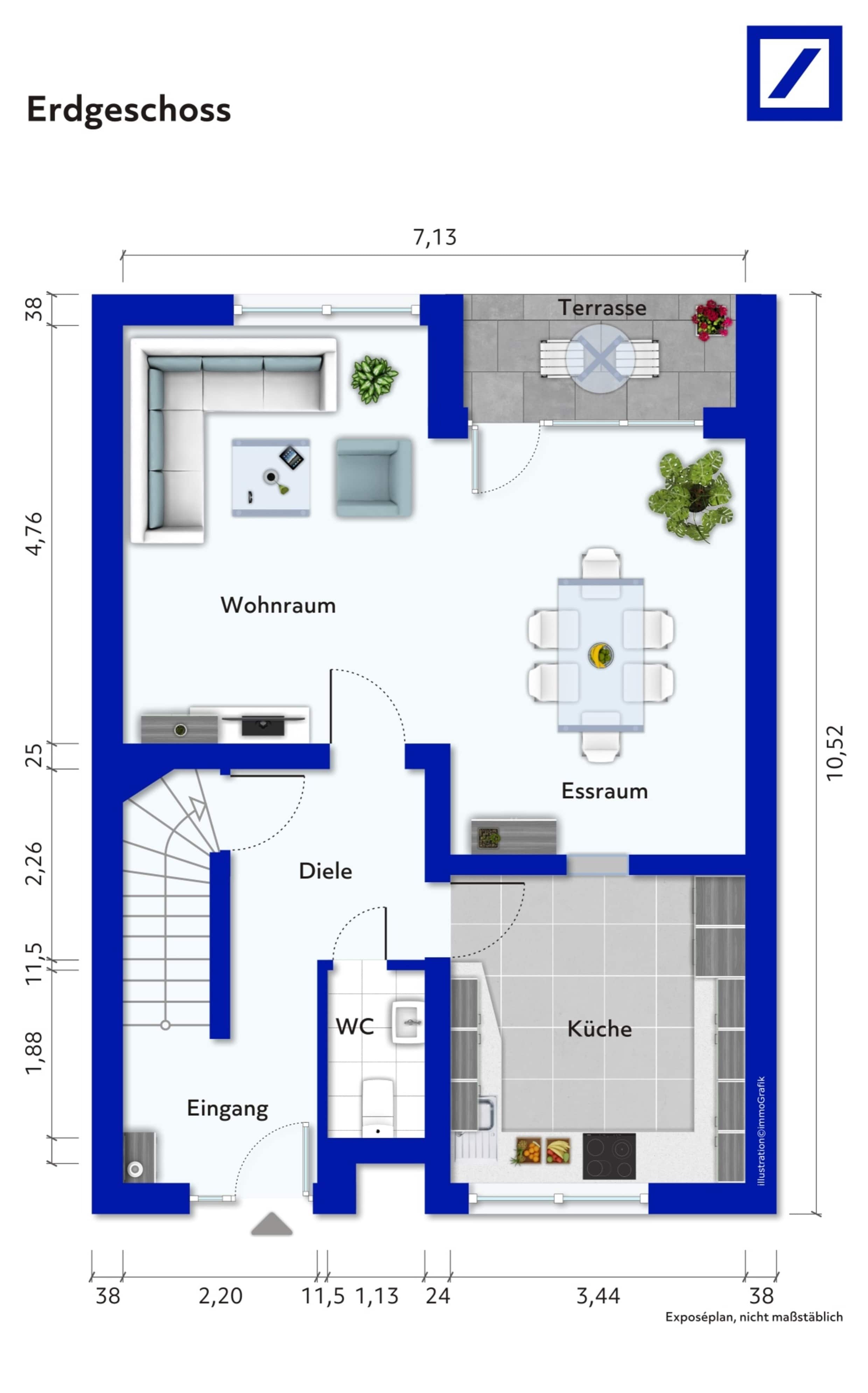 Reihenmittelhaus zum Kauf 549.000 € 6 Zimmer 160 m²<br/>Wohnfläche 331 m²<br/>Grundstück Alt-Baumberg Monheim 40789