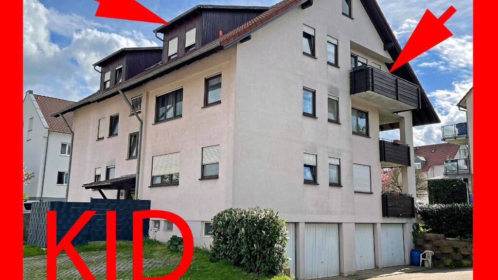 Wohnung zur Miete 550 € 2 Zimmer 70,7 m² Jenaer Straße 2 Buchen Buchen (Odenwald) 74722
