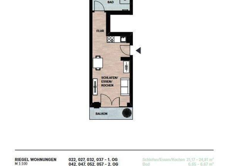 Studio zum Kauf provisionsfrei 229.000 € 1 Zimmer 35,3 m² Wolkersdorf Traunstein 83278