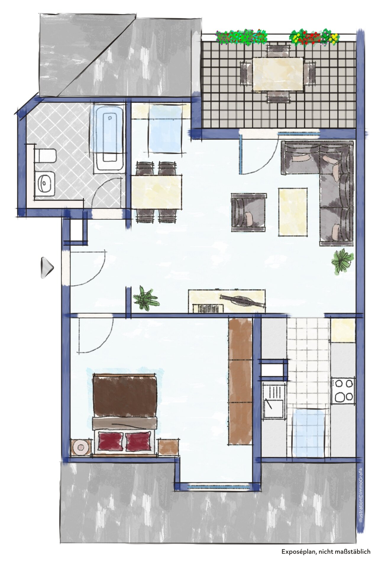 Wohnung zum Kauf 175.000 € 2 Zimmer 51 m²<br/>Wohnfläche Forchheim Rheinstetten / Forchheim 76287