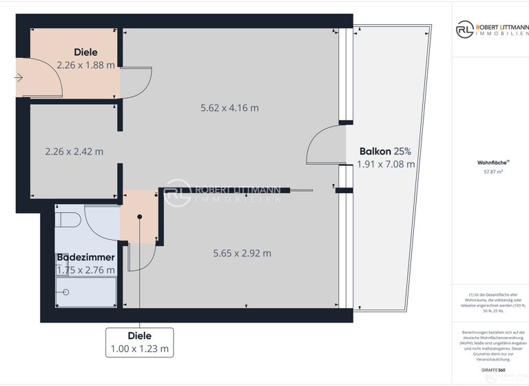 Wohnung zum Kauf 197.000 € 2 Zimmer 60 m² 16. Geschoss Mitte Bremerhaven 27568