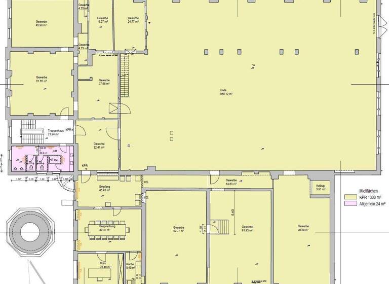 Produktionshalle zur Miete - Erstbezug 8 € 1.300 m² Lagerfläche Ostenviertel Regensburg 93055