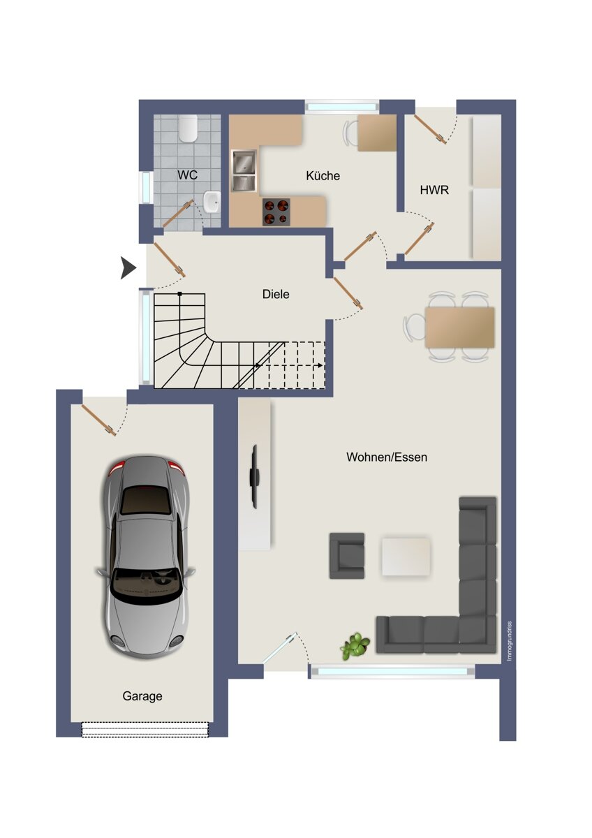 Doppelhaushälfte zum Kauf 299.000 € 4 Zimmer 105 m²<br/>Wohnfläche 419 m²<br/>Grundstück Haxtum Aurich / Haxtum 26605