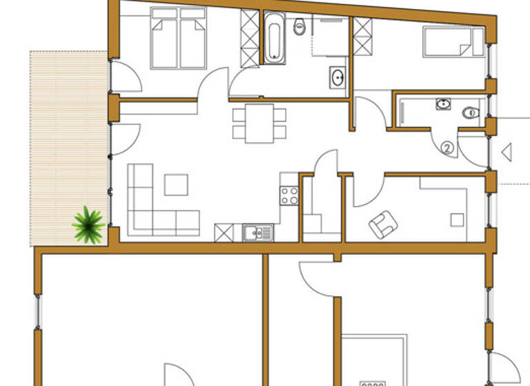Wohnung zum Kauf 410.000 € 4 Zimmer 89 m² EG Sulzfeld 75056