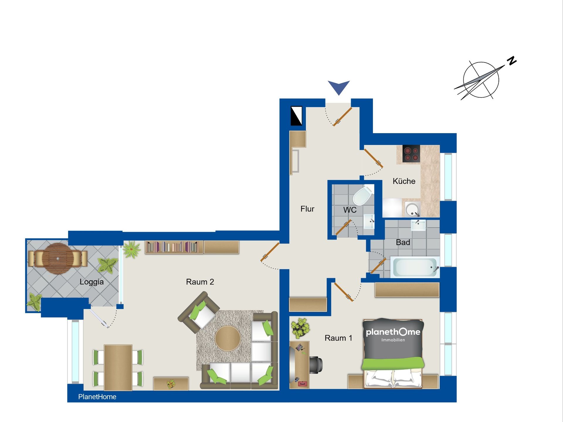 Wohnung zum Kauf 319.000 € 2 Zimmer 62,8 m²<br/>Wohnfläche Steglitz Berlin 12163