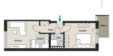 Wohnung zum Kauf provisionsfrei als Kapitalanlage geeignet 265.000 € 2 Zimmer 43,1 m² Karolingerring 19 Neustadt - Süd Köln 50678