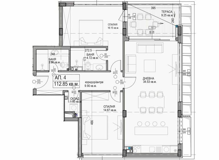 Studio zum Kauf 447.300 € 3 Zimmer 128 m² Sofia
