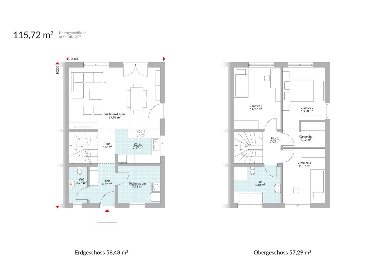 Doppelhaushälfte zum Kauf 639.900 € 4 Zimmer 115,7 m²<br/>Wohnfläche 245 m²<br/>Grundstück Walchsee 6344