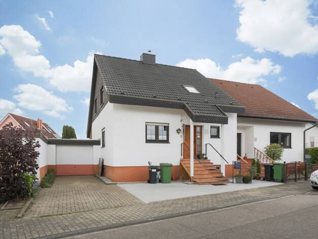 Doppelhaushälfte zum Kauf 449.000 € 4 Zimmer 121 m² 265 m² Grundstück Eggenstein Eggenstein-Leopoldshafen / Eggenstein 76344