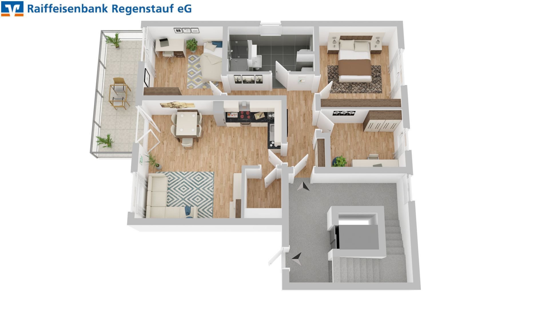 Wohnung zum Kauf 399.000 € 3 Zimmer 91,3 m²<br/>Wohnfläche Köfering Köfering 93096