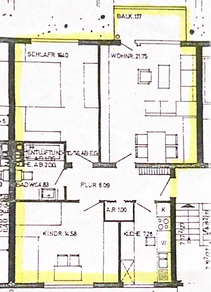 Wohnung zum Kauf 130.000 € 3 Zimmer 73 m²<br/>Wohnfläche Huttrop Essen 45138