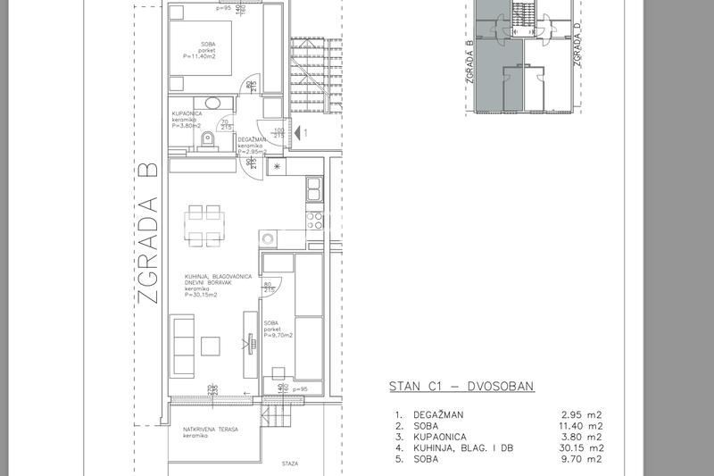 Wohnung zum Kauf 231.370 € 2 Zimmer 68 m²<br/>Wohnfläche Brezovica 21210