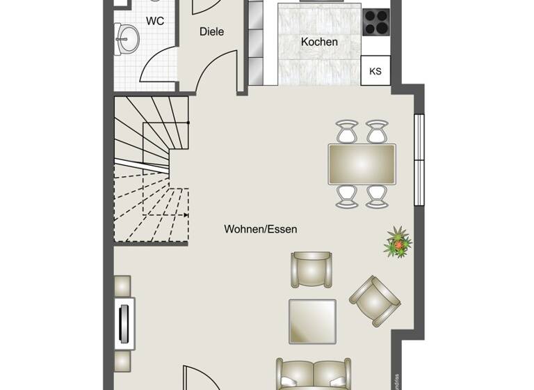 Doppelhaushälfte zum Kauf 449.000 € 4 Zimmer 118 m² 123 m² Grundstück Durmersheim 76448