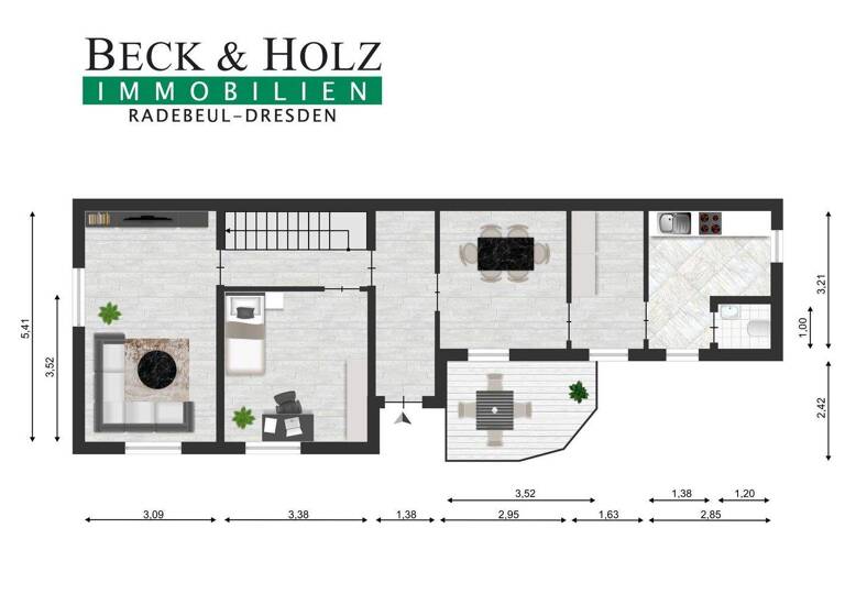 Doppelhaushälfte zum Kauf 5 Zimmer 146 m² 950 m² Grundstück Kaditz Dresden 01139